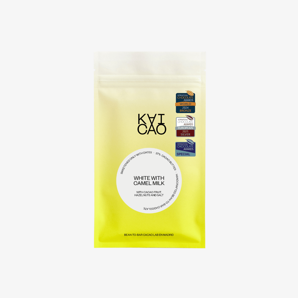 37% White, Camel Milk and Cacao Fruit Bar