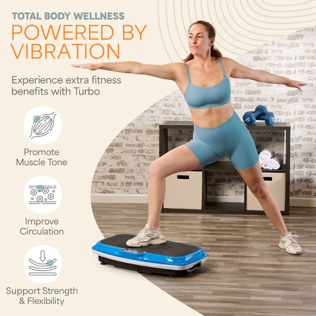 Turbo 3D Vibration Plate - Blue - Image 2